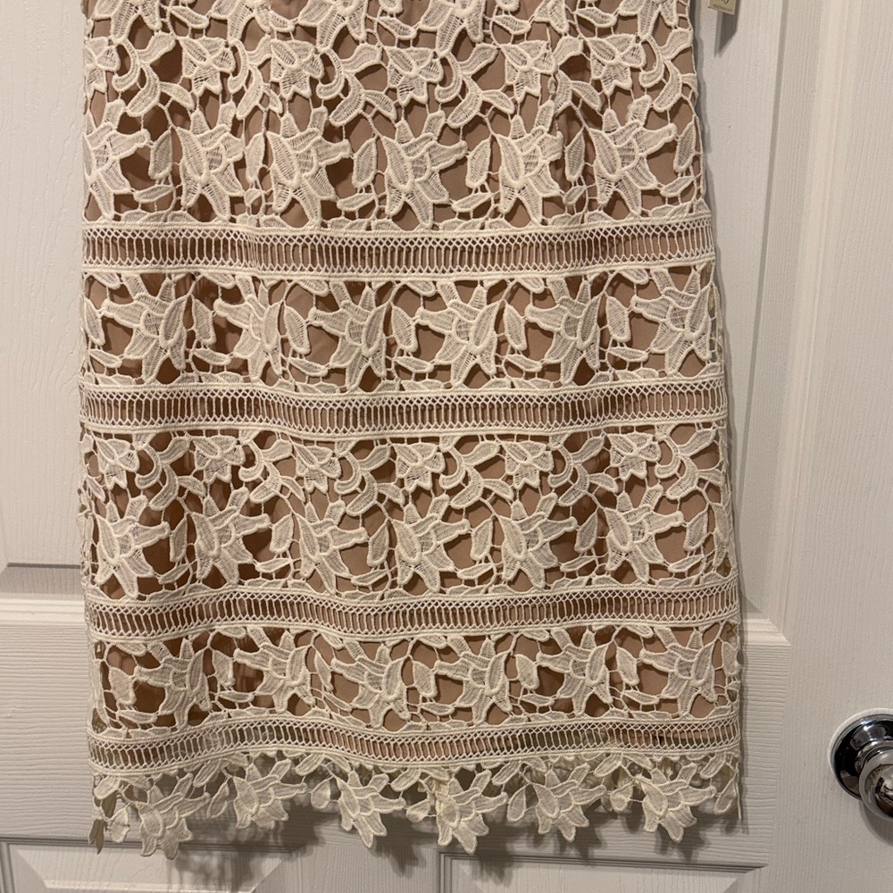 Eliza J Lace Dress | Ivy White | Size 2 | NWT | Bridal / Engagement / Shower - Picture 5 of 8